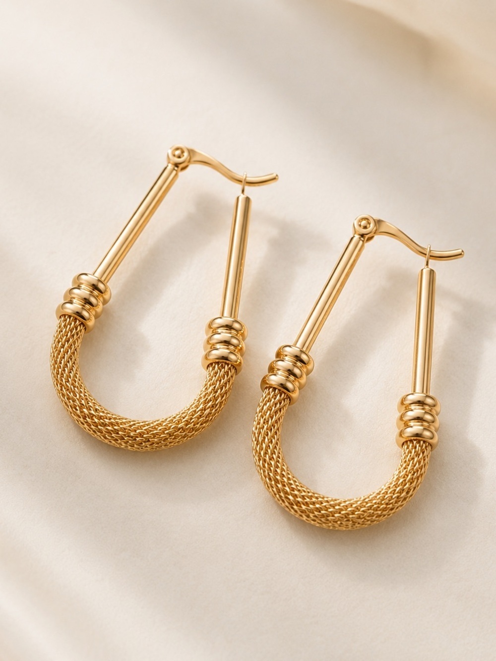 Valencia Textured Rope Mesh Earrings